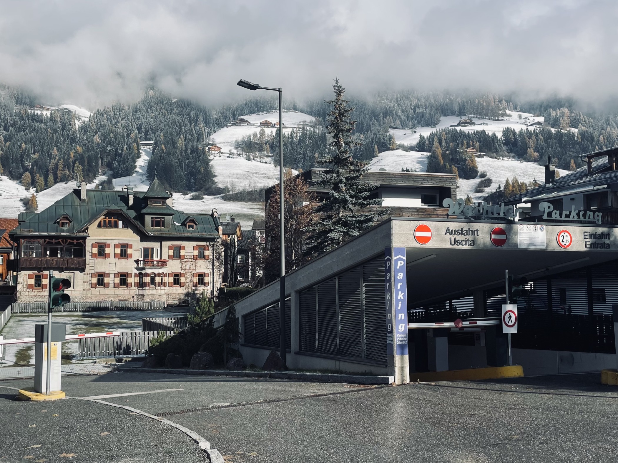 Entrance underground parking