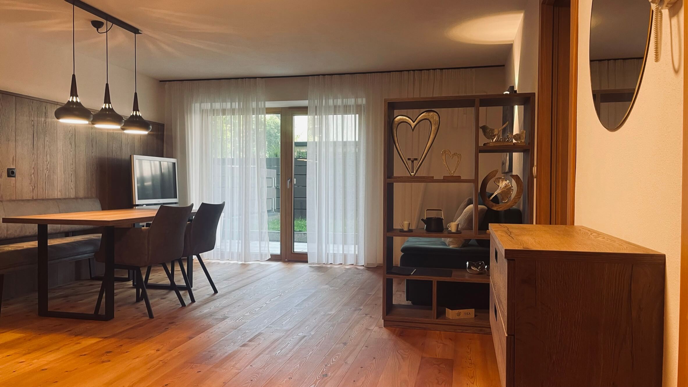 Zweizimmerwohnung - Parterre - Wohnbereich mit Sitzecke